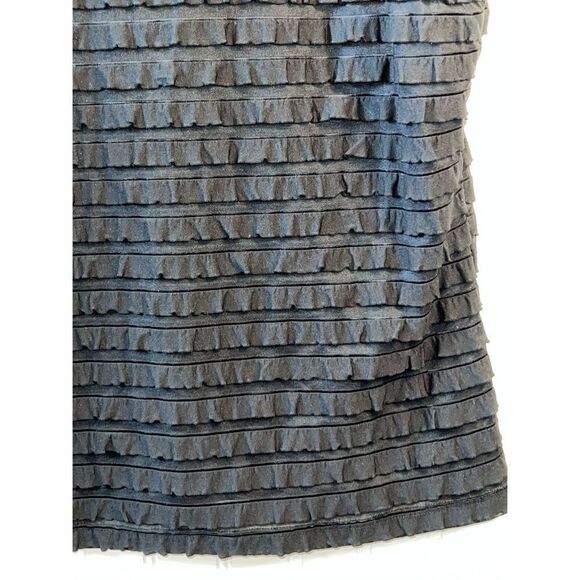 Erin London Sleeveless Top Women Large Black Stack Classic Tank Crew Neck Retro - Picture 8 of 10